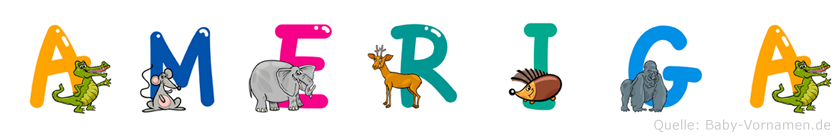 Ameriga im Tieralphabet