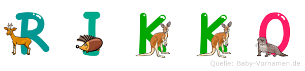 Rikko im Tieralphabet