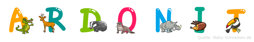 Ardonit im Tieralphabet