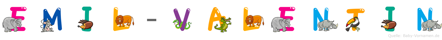 Emil-Valentin im Tieralphabet