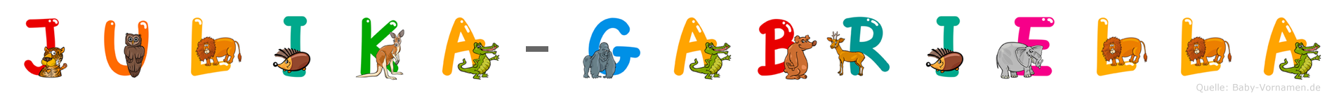 Julika-Gabriella im Tieralphabet