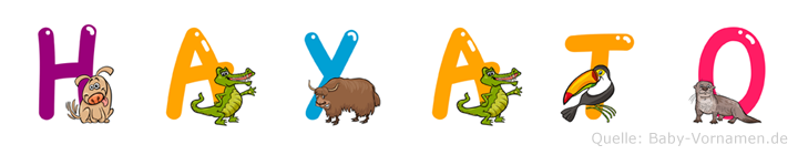 Hayato im Tieralphabet