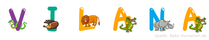 Vilana im Tieralphabet