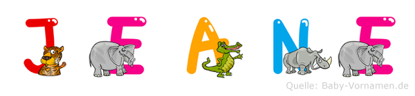 Jeane im Tieralphabet