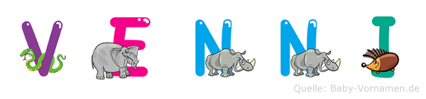 Venni im Tieralphabet