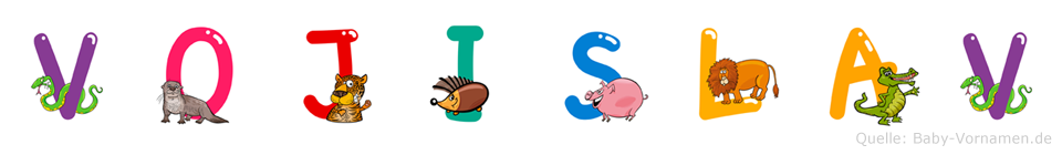 Vojislav im Tieralphabet