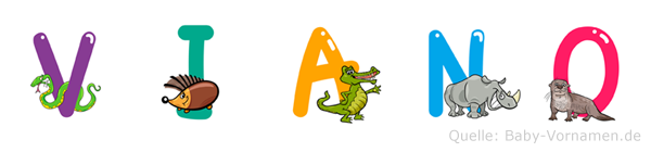 Viano im Tieralphabet