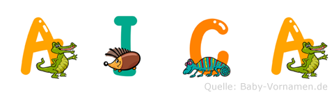 Aica im Tieralphabet
