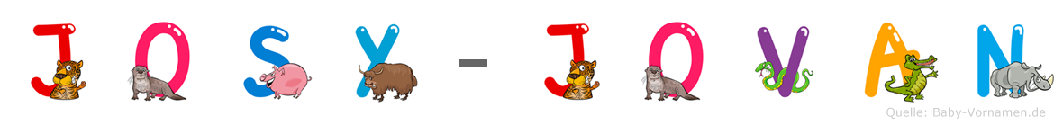 Josy-Jovan im Tieralphabet