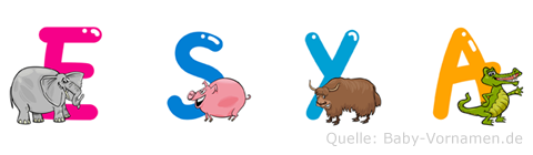 Esya im Tieralphabet