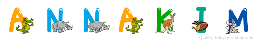 Annakim im Tieralphabet