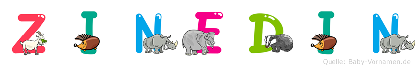 Zinedin im Tieralphabet