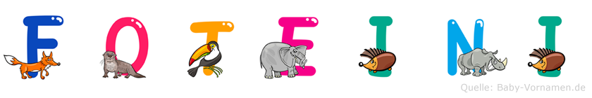 Foteini im Tieralphabet